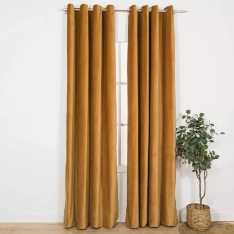 Cortina veludo algodão