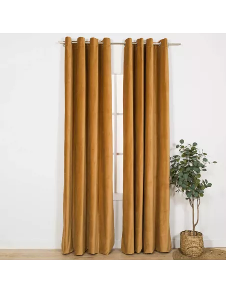 Cortina veludo algodão