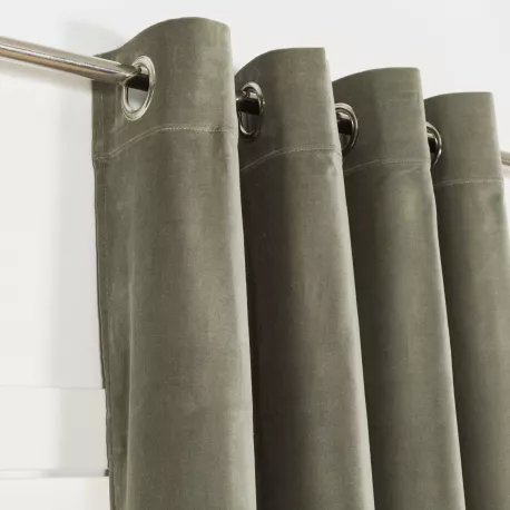 Cortina veludo algodão