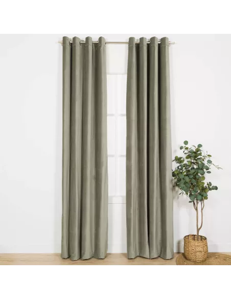 Cortina veludo algodão