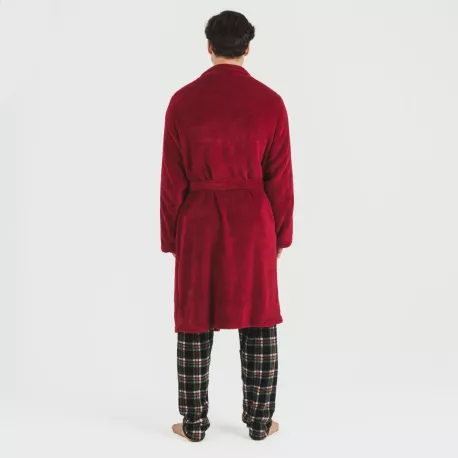 Roupão coral homem lisos