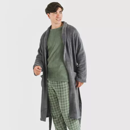 Roupão coral homem lisos