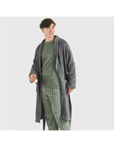 Roupão coral homem lisos