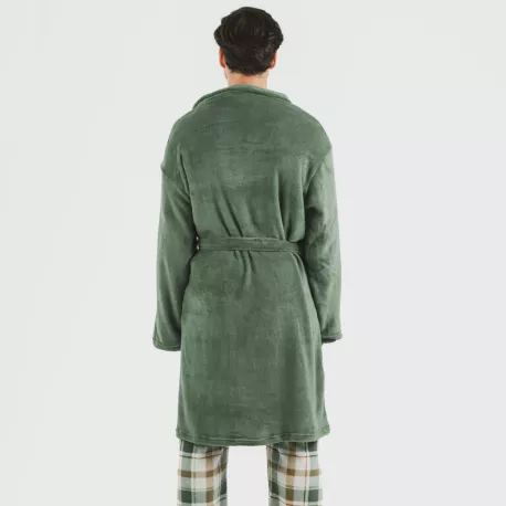 Roupão coral homem lisos