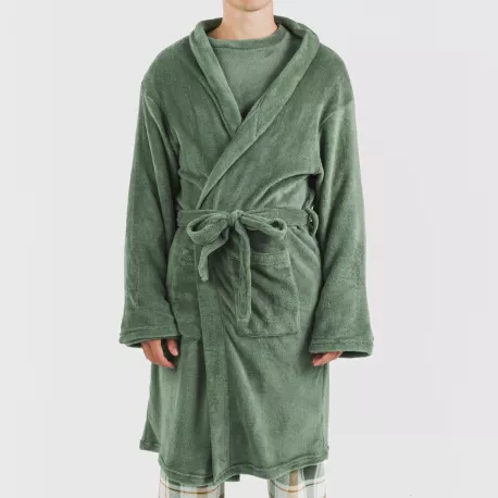 Roupão coral homem lisos