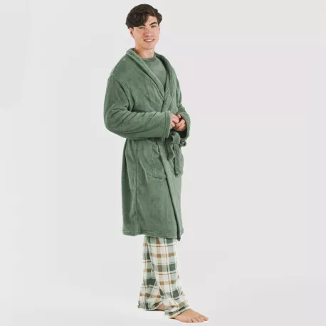 Roupão coral homem lisos