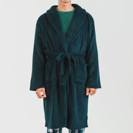 Roupão coral homem lisos