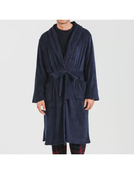 Roupão coral homem lisos