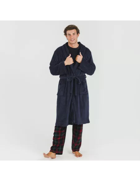 Roupão coral homem lisos