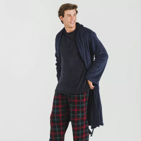 Roupão coral homem lisos