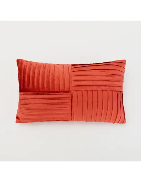 Almofada retangular 30x50 New Cuadros veludo lisa