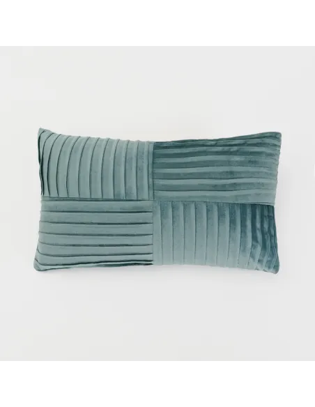 Almofada retangular 30x50 New Cuadros veludo lisa