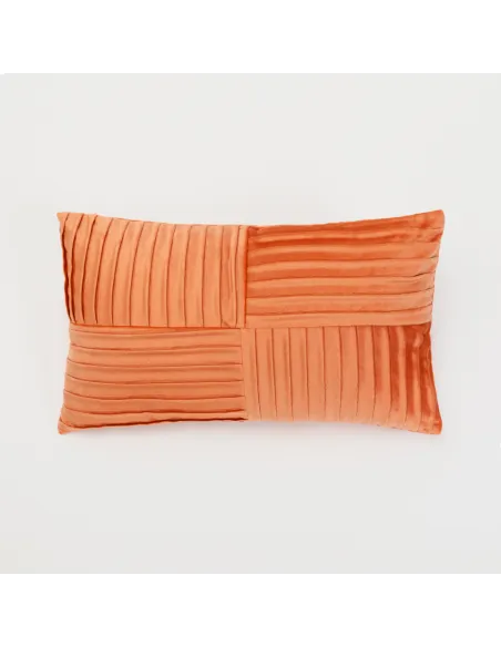 Almofada retangular 30x50 New Cuadros veludo lisa