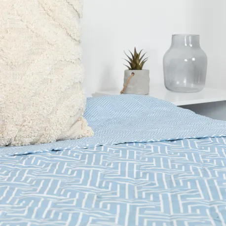 Colcha bouti Abel azul índigo