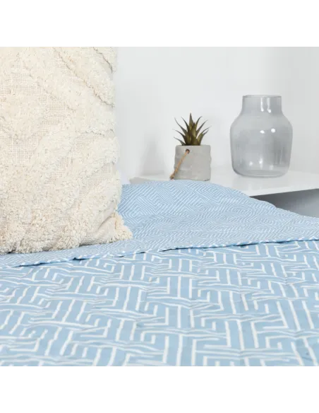 Colcha bouti Abel azul índigo