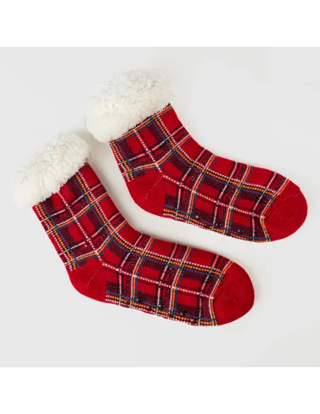 Meias mulher Nicolas vermelho