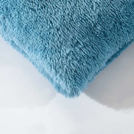 Almofada de pelo Chin lisa 45x45