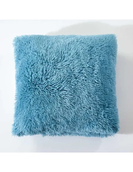 Almofada de pelo Chin lisa 45x45