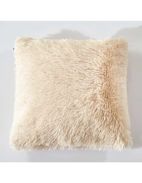 Almofada de pelo Chin lisa 45x45