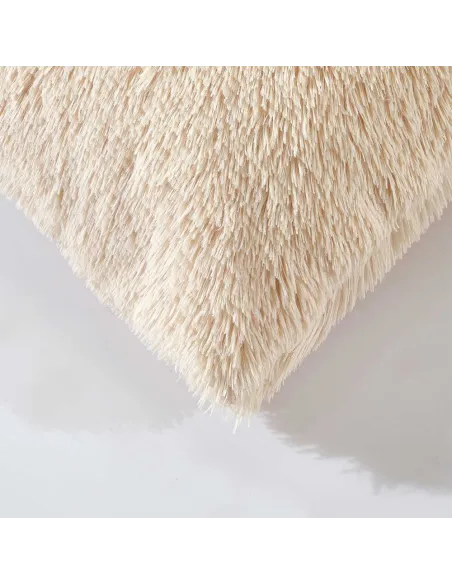 Almofada de pelo Chin lisa 45x45