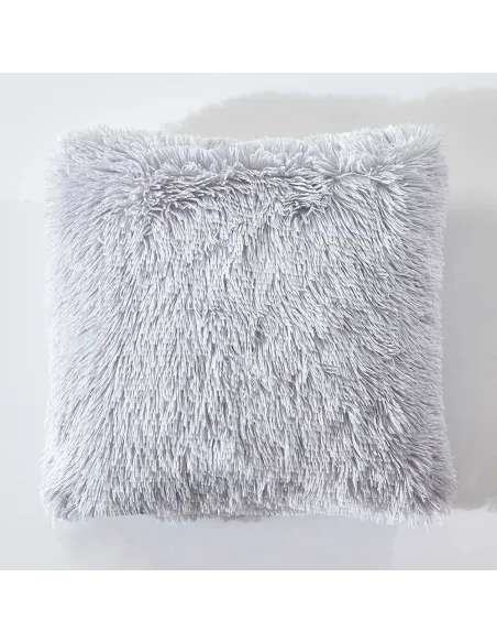 Almofada de pelo Chin lisa 45x45