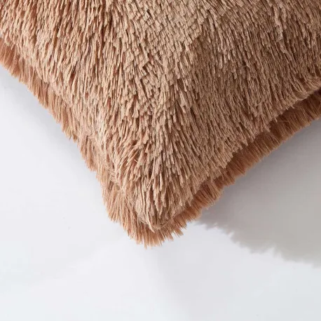 Almofada de pelo Chin lisa 45x45