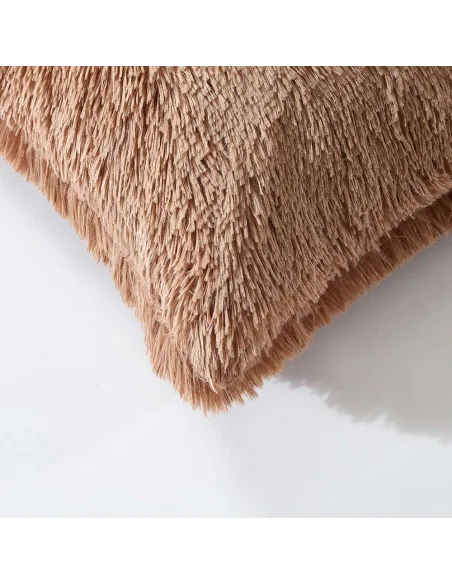 Almofada de pelo Chin lisa 45x45