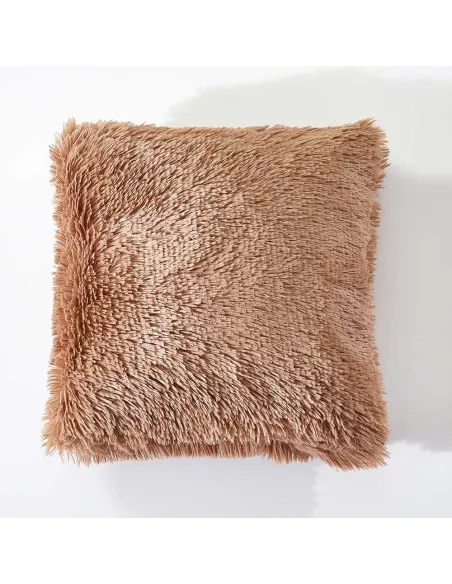 Almofada de pelo Chin lisa 45x45