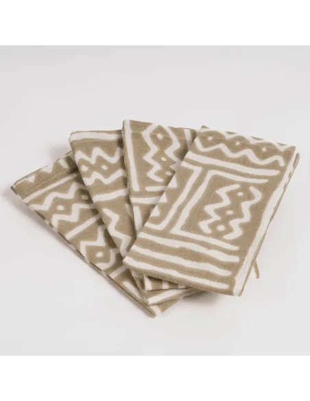 Conjunto 4 guardanapos Vinuesa arena Conjunto 4 guardanapos Vinuesa arena