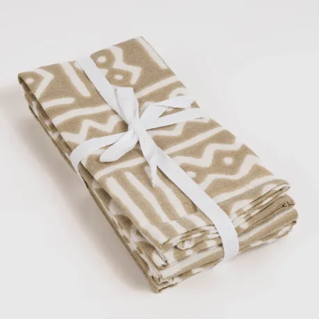 Conjunto 4 guardanapos Vinuesa arena