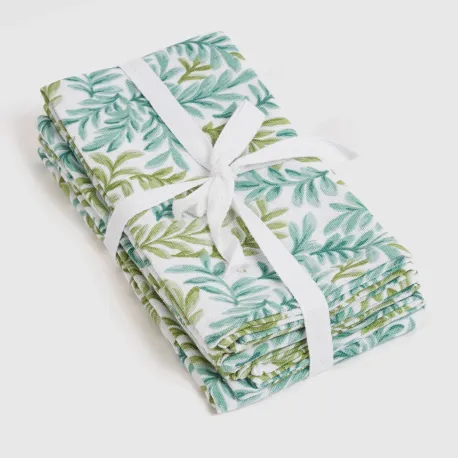 Conjunto 4 guardanapos Zafra verde