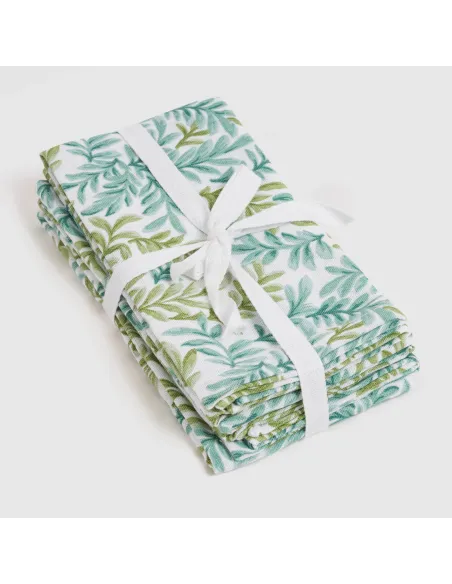 Conjunto 4 guardanapos Zafra verde Conjunto 4 guardanapos Zafra verde