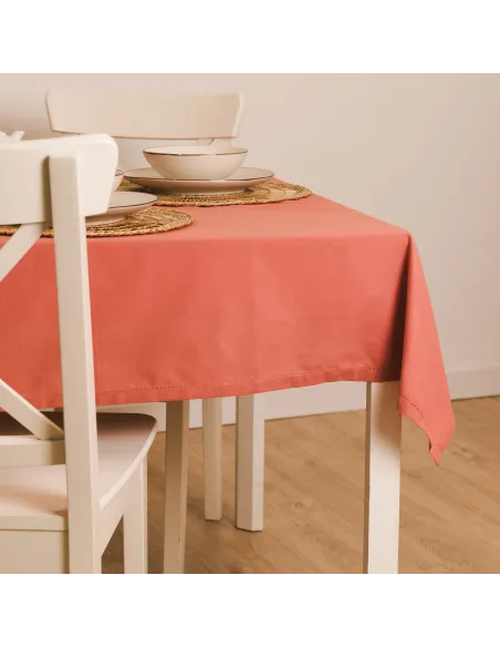 Toalha de mesa anti manchas algodão liso Toalha de mesa anti manchas algodão liso