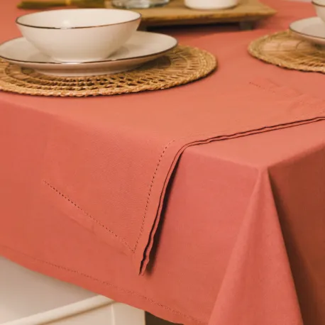 Toalha de mesa anti manchas algodão liso