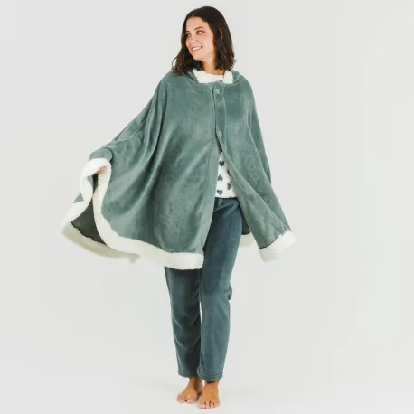 Manta com mangas lisa