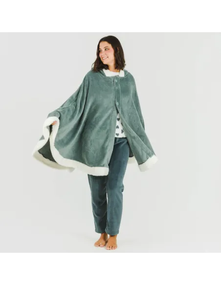 Manta com mangas lisa