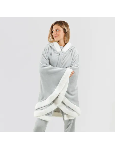 Manta com mangas lisa