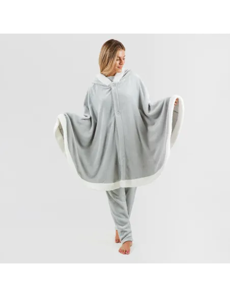 Manta com mangas lisa