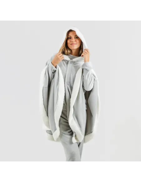 Manta com mangas lisa