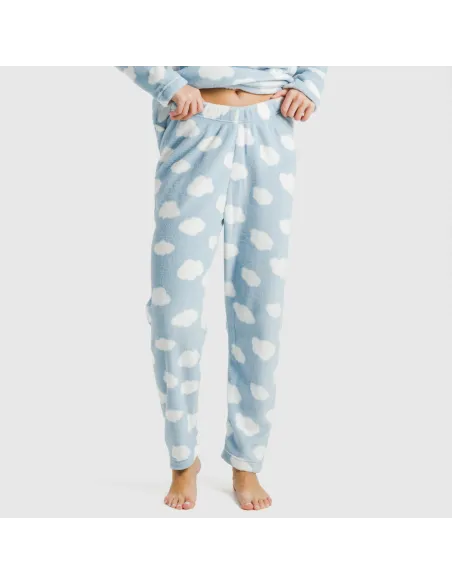 Pijama coral Nubecita azul celeste Pijama coral Nubecita azul celeste