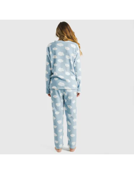Pijama coral Nubecita azul celeste Pijama coral Nubecita azul celeste