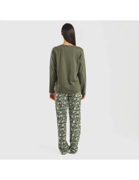 Pijama algodão Mozarabe verde