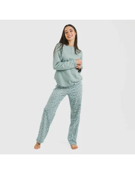 Pijama algodão Oniris azul indigo Pijama algodão Oniris azul indigo