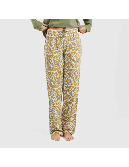 Pijama algodão Venus verde caça