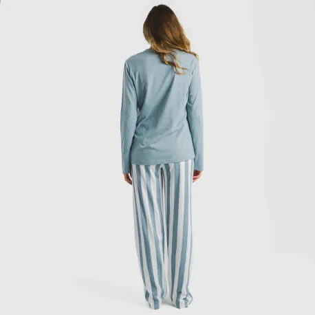 Pijama algodão Raya Elvis azul indigo