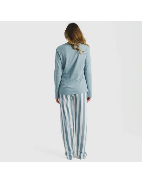 Pijama algodão Raya Elvis azul indigo