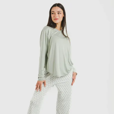 Pijama mulher soft Remo verde