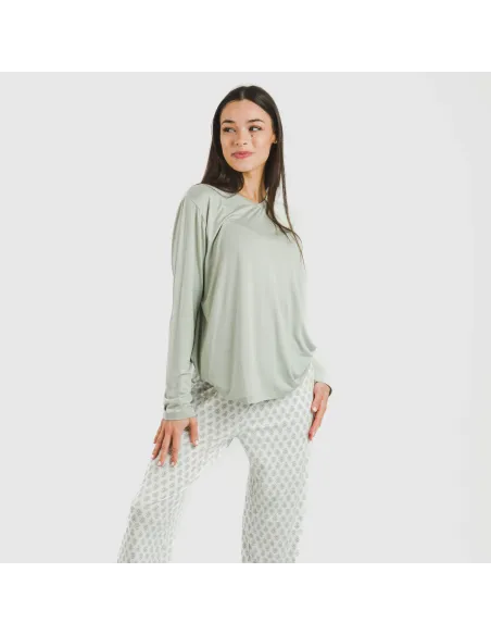 Pijama mulher soft Remo verde