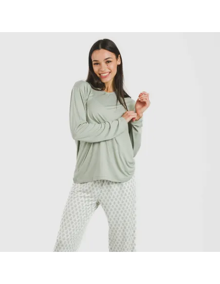 Pijama mulher soft Remo verde