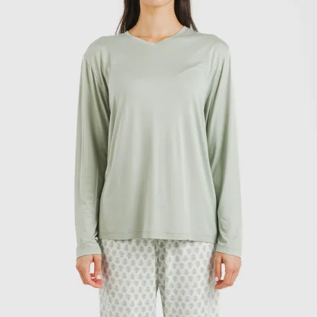 Pijama mulher soft Remo verde